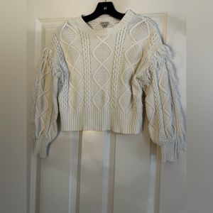 Habitual girls cable knit with fringe